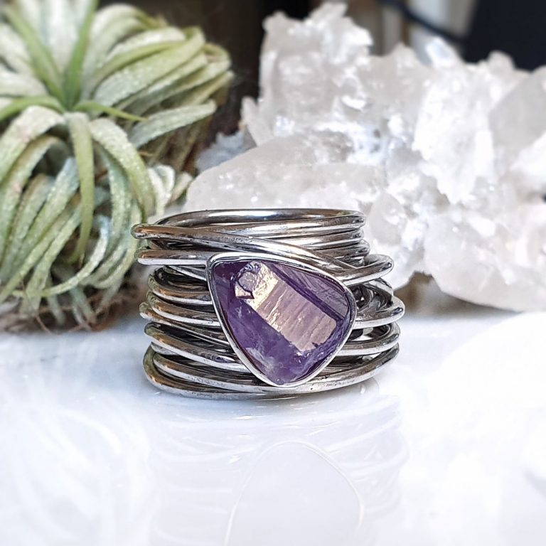 Anillo Hilos Odesa Amatista