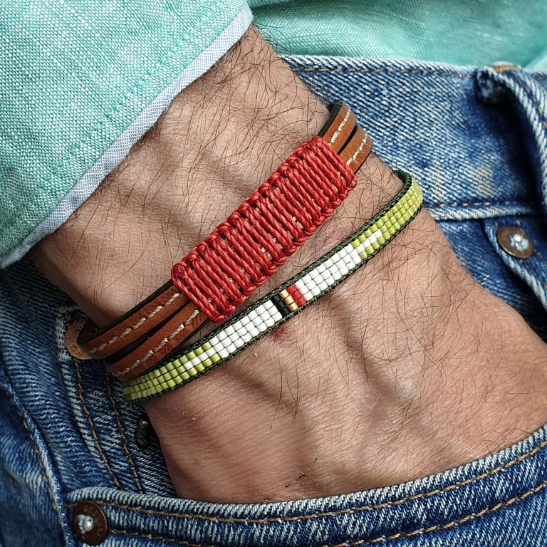 Pulsera Doble Cuero